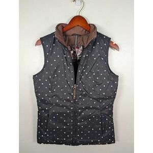 Burton Puffer Vest Womens‎ Size Small Jacket Black DryRide Full Zip Pockets